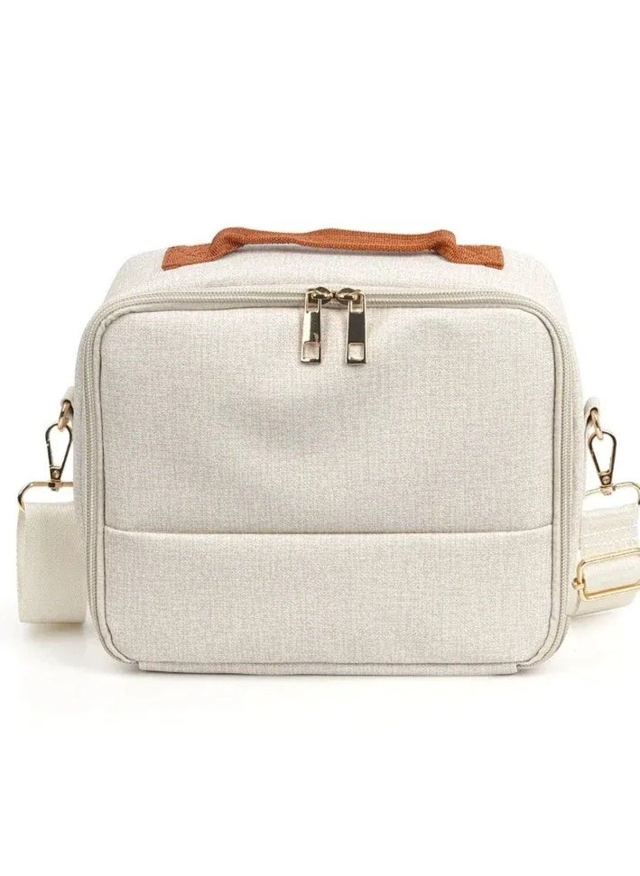 O Ozone Universal Portable Camera Case for Fujifilm Instax Mini 12/11/99/9/EVO/40/90/Link2/DSLR Cameras Protective Camera Bag with Shoulder Strap- Beige 