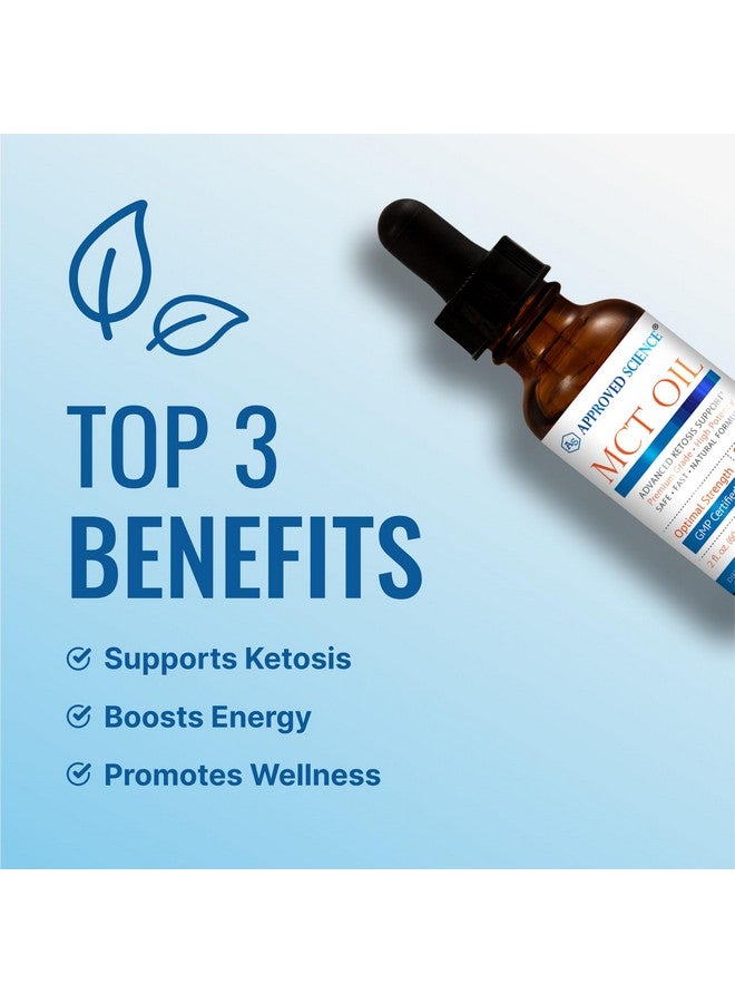 Approved Science® MCT Oil - Pure Medium-Chain Triglyceride (MCT) Oil derived from Coconuts with Caprylic Acid (C8) and Capric Acid (C10) - Vegan, 60 ml - Pack of 3 - Image 3