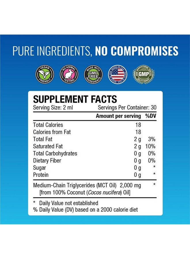 Approved Science® MCT Oil - Pure Medium-Chain Triglyceride (MCT) Oil derived from Coconuts with Caprylic Acid (C8) and Capric Acid (C10) - Vegan, 60 ml - Pack of 3 - Image 4