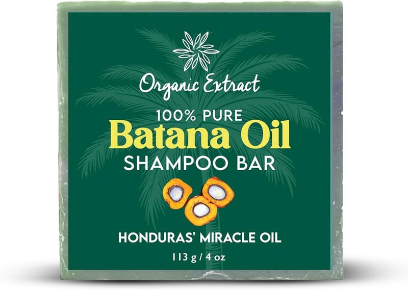 ORGANIC EXTRACT شامبو بار زيت الباتانا - 4 أونصات سائلة / 118 مل - يرطب الشعر الجاف، يحسن فروة الرأس - صابون مرطب ومقشر لفروة الرأس، يقوي الشعر، مناسب لجميع أنواع الشعر مع زيت هندوراس - Image 1