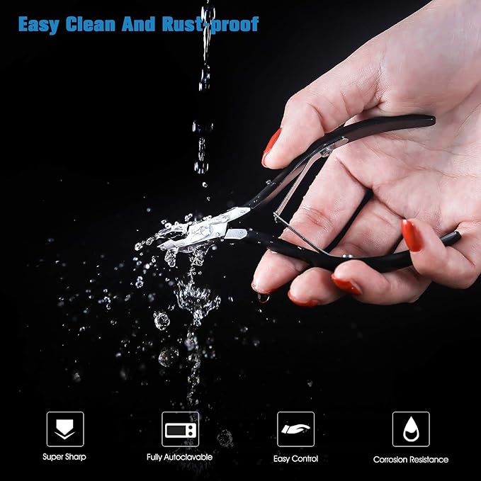 FERYES Cuticle Nippers Cuticle Cutter and Remover with Cuticle Trimmer for Dead Skin Professional Manicure Tools and Cuticle Clippers Stainless Steel - Image 4