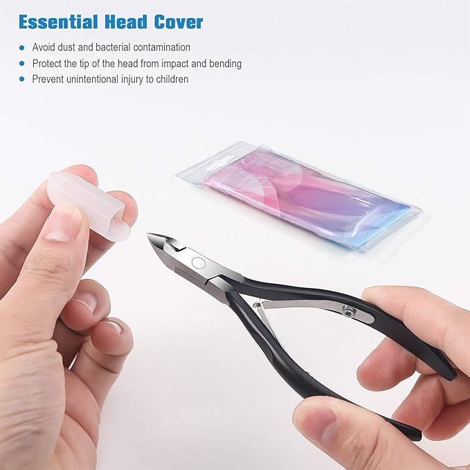 FERYES Cuticle Nippers Cuticle Cutter and Remover with Cuticle Trimmer for Dead Skin Professional Manicure Tools and Cuticle Clippers Stainless Steel - Image 5