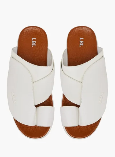 LBL by Shoexpress Men Textured Slip-On Arabic Sandals with Toe Loop Detail