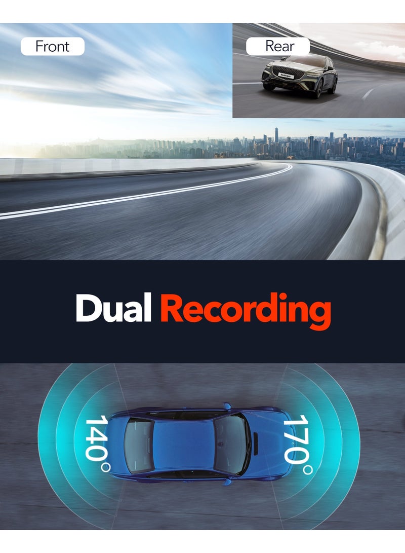 RedTiger F7N 4K Dash Cam with 1080P Rear Camera - Image 5