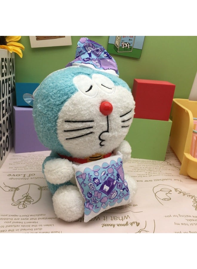 Doraemon 8 بوصة دمية آلة ألعاب من القطيفة مجموعة صغيرة من Ins Cute Expression Bag لعبة فيديو ألعاب هدايا المدينة - المواصفات: الطراز 53، اطلب بمضاعفات 12 لكل عبوة - اللون: حوالي 20 سم، يرجى الطلب بمضاعفات 12 لنمط واحد - Image 5
