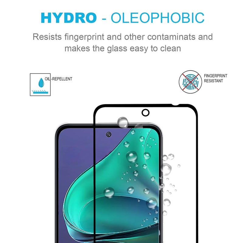 Mobilebies حماية شاشة زجاجية مقسّاة ممتازة لجهاز موتورولا إيدج 60 ستايلس (6.7 بوصة، عبوة من 1) | تغطية من الحافة إلى الحافة مع مجموعة سهلة للتثبيت - Image 2