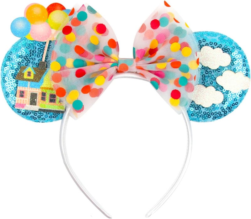 MADO Blue up Mouse Ears Headband for Women adults kids Girls boys Princess mouse ears