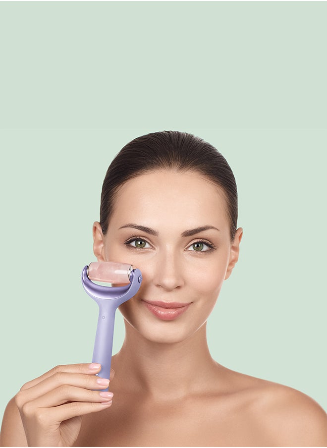 GESKE SmartAppGuided Microneedle Face and Body Roller 9 In 1 Purple  - Image 3