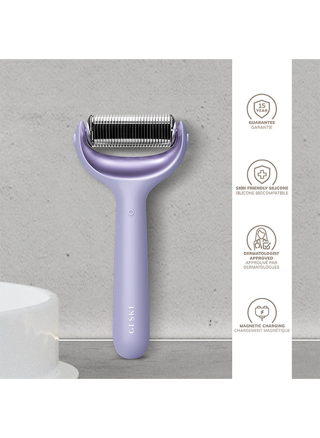 GESKE SmartAppGuided Microneedle Face and Body Roller 9 In 1 Purple  - Image 4