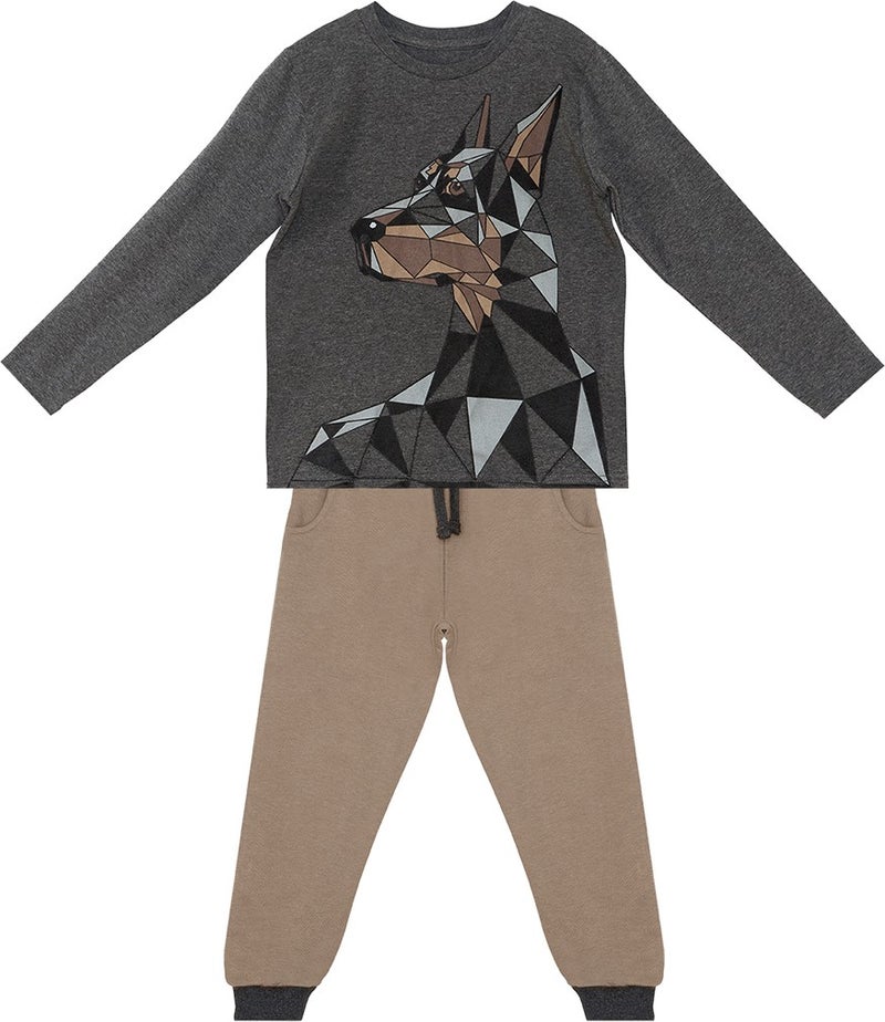Mshb&G Doberman Boy T-Shirt Trousers Set  - Image 3