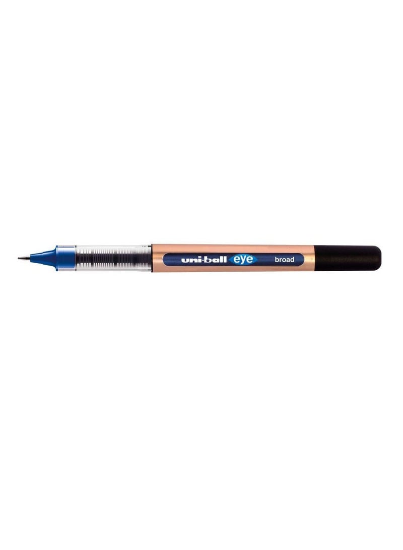 Uniball قلم حبر عريض من 12 قطعة برأس 1.0 مم وحبر أزرق - Image 3