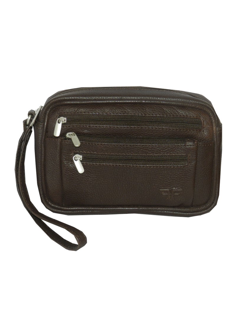 LAVERI LEATHER Laveri Genuine Leather Designer Hand Pouch For Travel  - Image 1