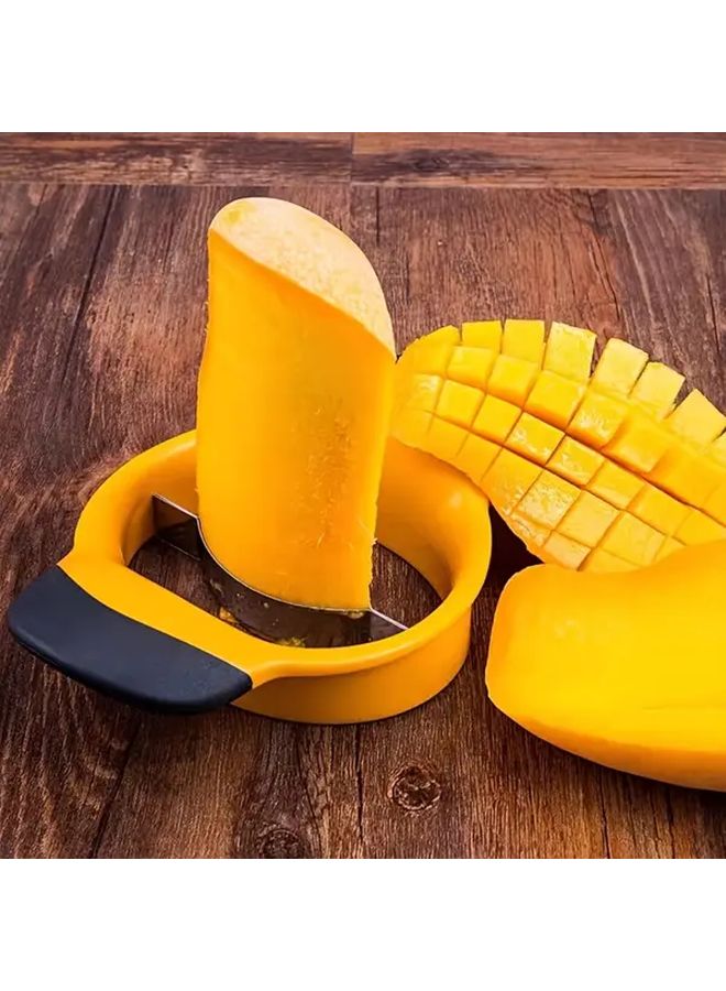 Heavy Duty 304 Stainless Steel Mango Cutter For Avocados Papayas Portable 1pc - Image 2