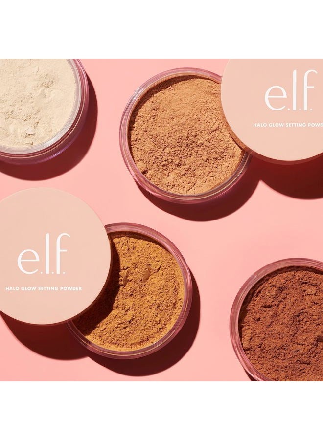 elf بودرة تثبيت هالو جلو سوفت فوكس، بودرة ناعمة للتثبيت لإنشاء توهج ناعم بدون لمعان، تنعم المسام والخطوط، متوسطة - Image 4
