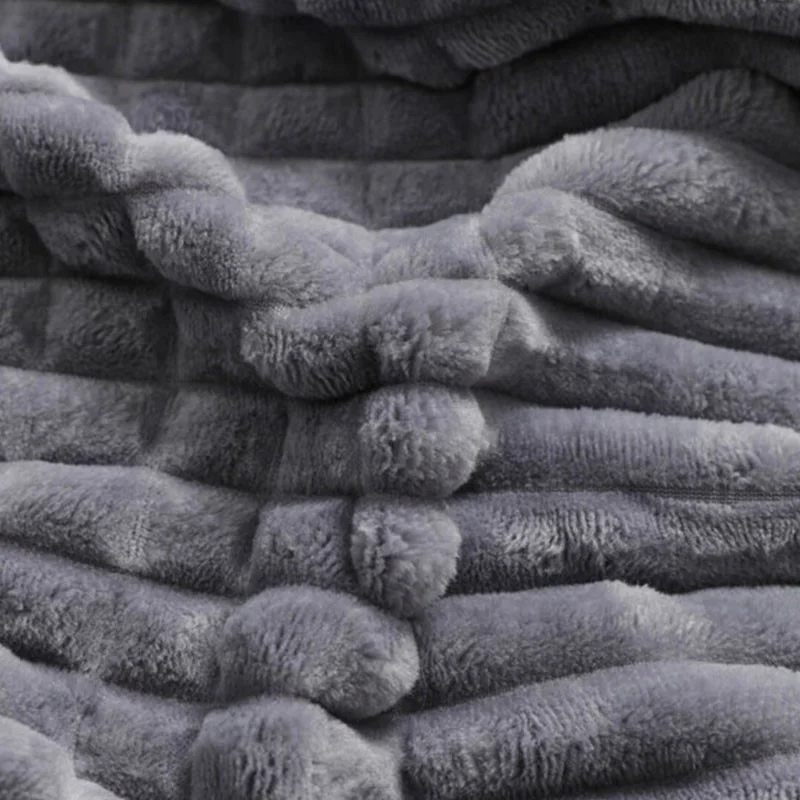 ميرينوس Modern Line Anthracite Black Single Bedspread Set