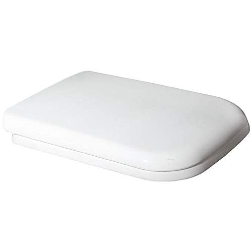 MLD FLI-089 Noise Proof Rectangular Shape Quiet Close European Italica Commode Soft Closing Hydraulic Plastic PP Polypropylene Toilet Seat Cover White Color - Image 5