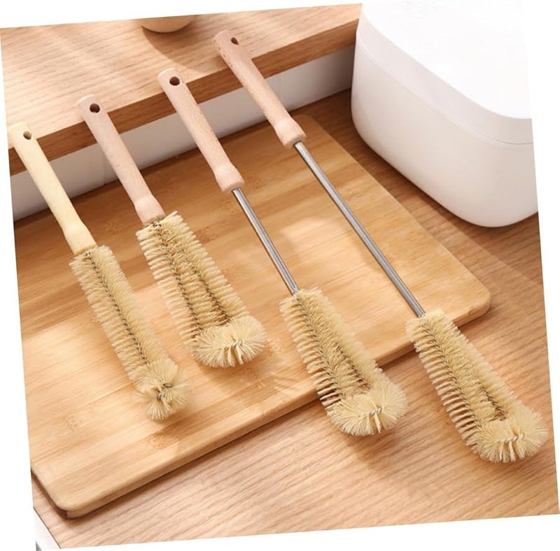 4Pcs Long Handle Cleaning Brush Set for Bottles Jars and Hard to Reach Areas - Image 3