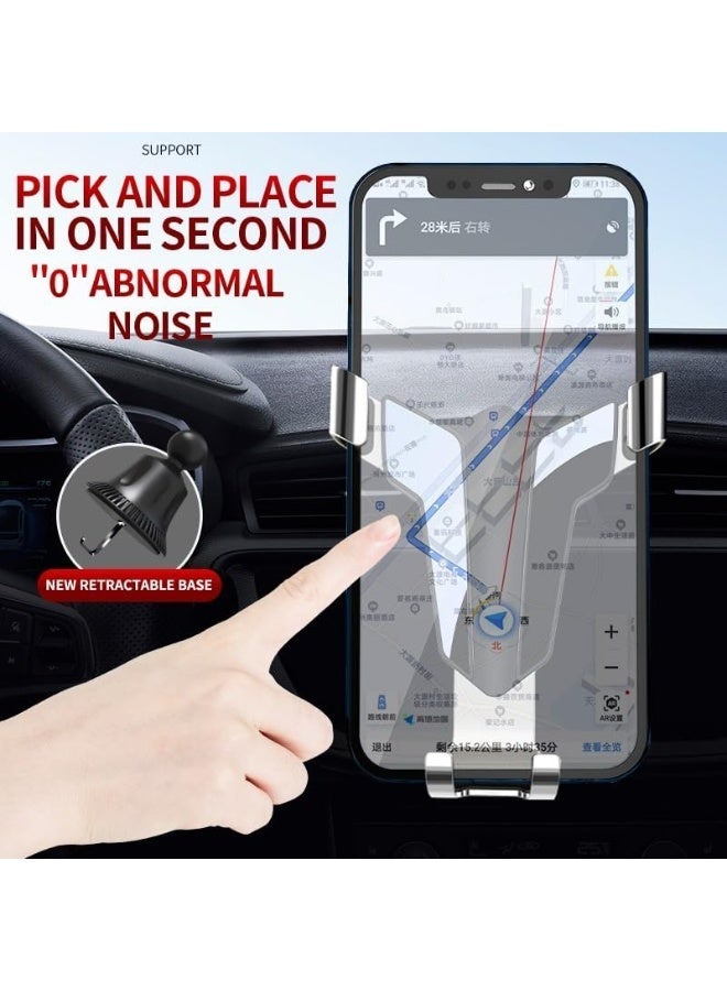Car Phone Holder for Dashboard & Windshield – 360° Rotating Automatic Clamp, Strong Suction Cup, Universal Smartphone Mount - Image 4
