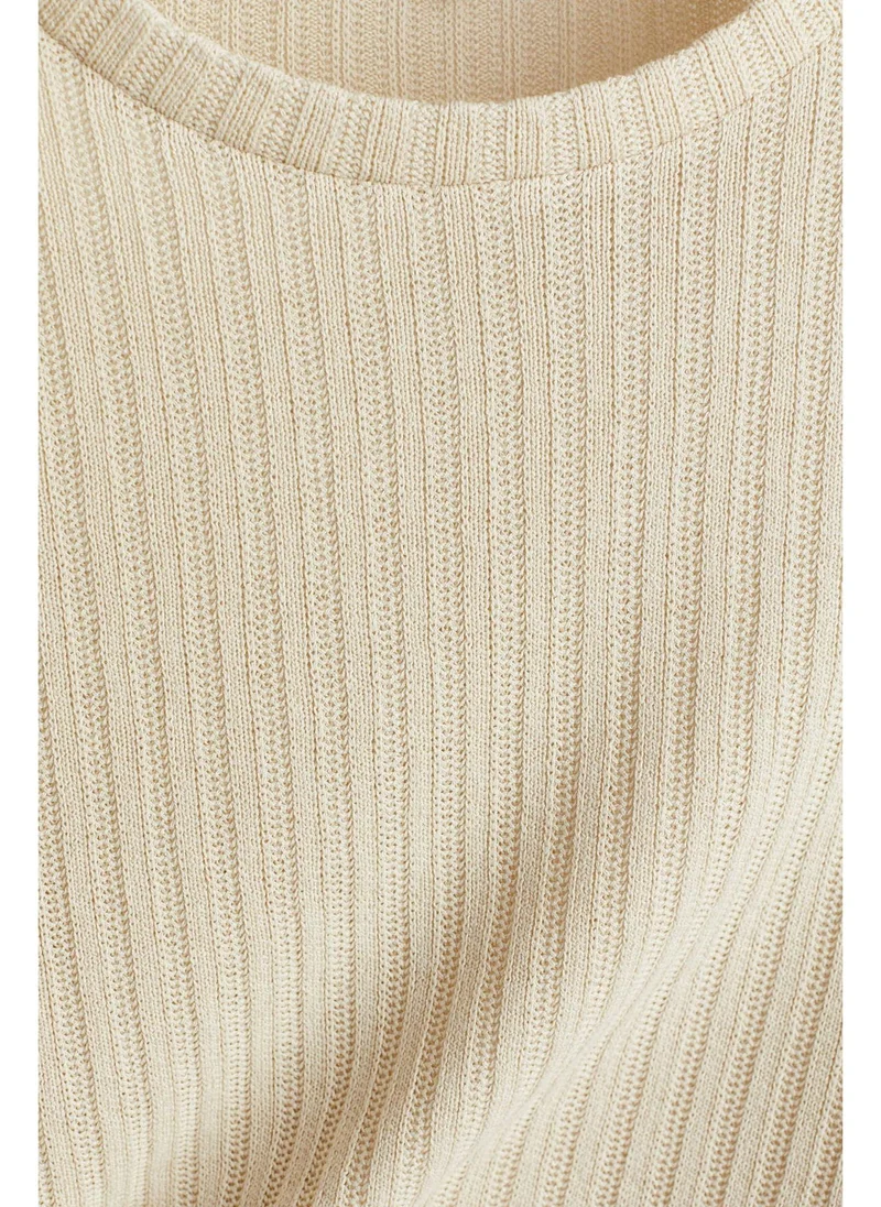 اتش اند ام Regular Fit Rib-knit T-shirt