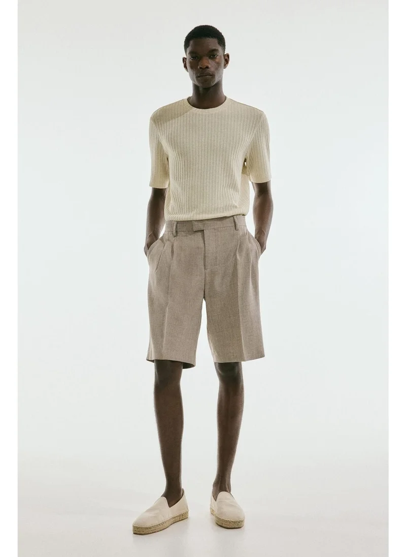 اتش اند ام Regular Fit Rib-knit T-shirt