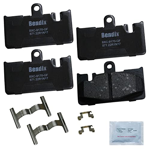 Bendix وسادات الفرامل الخلفية السيراميكية Bendix Priority1 CFC871 لسيارة لكزس LS430 2006-2001 - Image 1