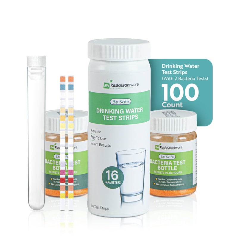 Restaurantware 3.8 x 1.3 Inch Restaurant Test Strips 100 Low Range Food Service Test Strips - Food Grade Easy To Use Paper Fryer Oil Test Kit FFA Concentration Ratings Quick Results - Image 1