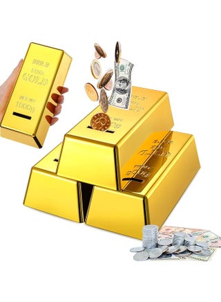 Gold Bullion Bars Saving Money Box 6.5 In Fake Gold Bar Coin Bank Unbreakable Plastic Replica Bullion Brick Money Pot Money Saving Box For Kid Adult Novelty Decor Gifts For Birthday Festiaval 3Pcs - pzsku/Z250360673315444F6F9DZ/45/_/1741544032/e5c940ef-06ee-45aa-a4dd-a916e3ef3cf5