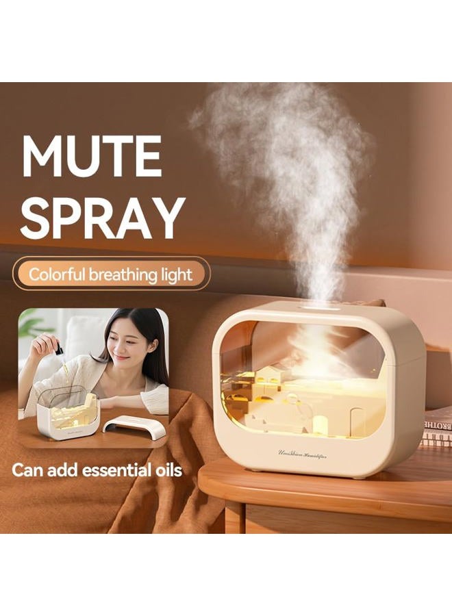 Dgffan Essential Oil Diffuser, Cute Humidifier with 7 LED Light Colors, Waterless Auto Shut-Off & Timer Setting Cool Mist Humidifier Diffuser for Spa Home Yoga Office Bedroom(Pink) - Image 3