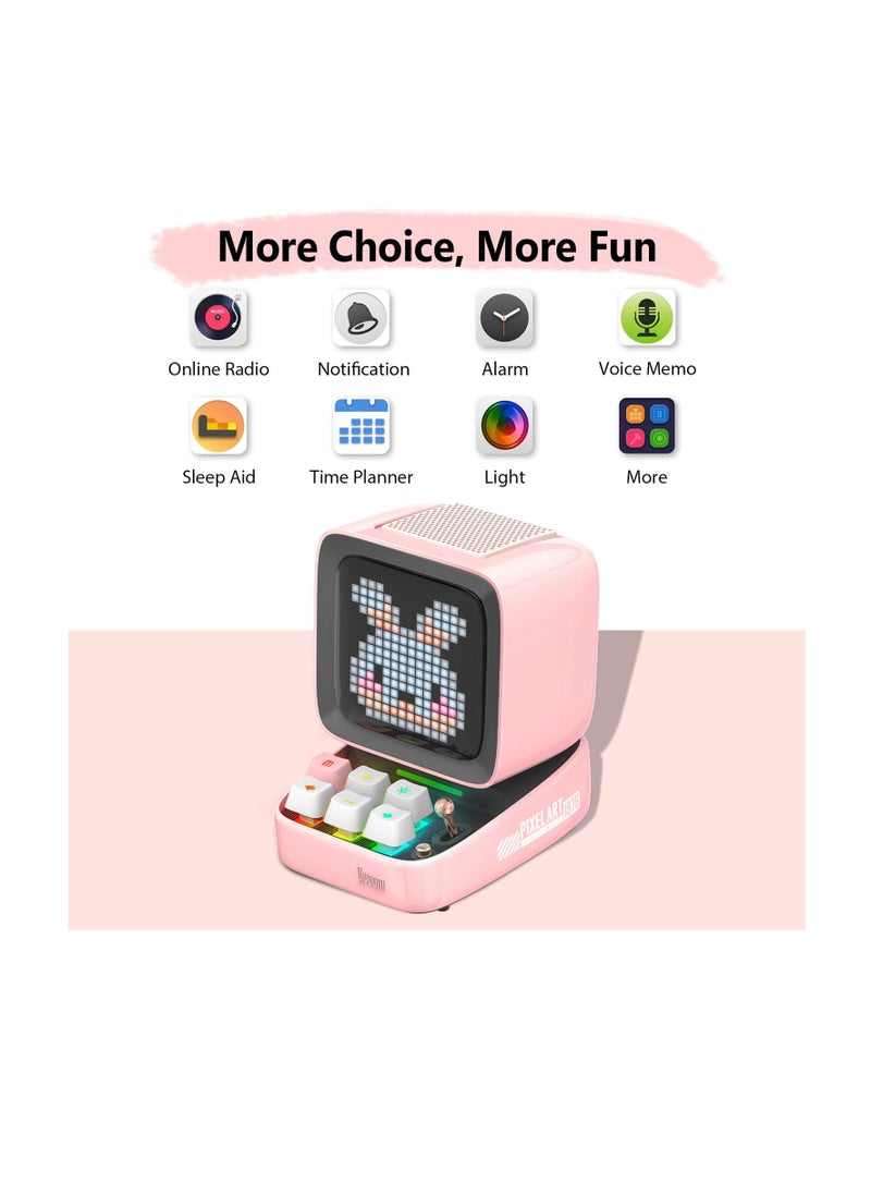 Divoom Bluetooth Portable Speaker Alarm Clock Cute Gift Home Light Decoration  - Image 5