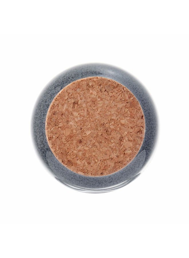 BUILT Ceramic Water Bottle with Cork Lid, 17-Ounce, Blue Reactive - Image 3