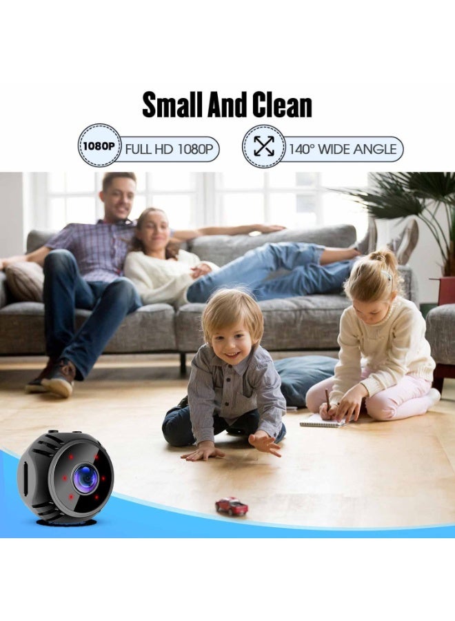 1080P Mini WiFi HD Camera,  Wide Angle Magnetic Portable Small Nanny Cam with Infrared Night Vision & Motion Detection, Covert  Camera for Home,Office,Indoor,Outdoor , Baby, Car Surveillance - Image 3