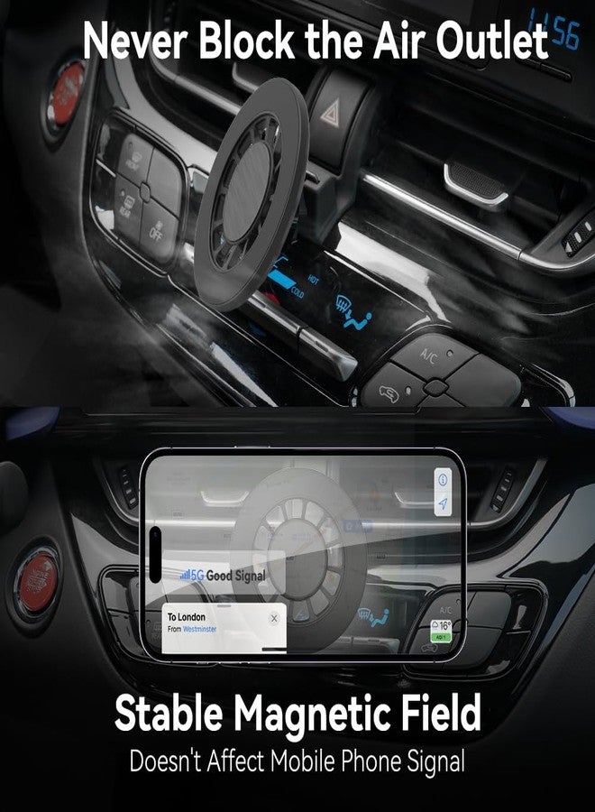 Zchan Car Phone Holder fit for Toyota C-HR 2024-2017,Air Vent Phone Mount fit for C-HR 【Strong Magnetic】,Custom fit Magnetic Phone Holder Compatible for All Phones - Image 5