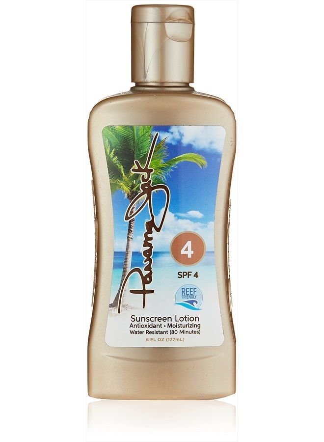 لوشن تانغ واقي من الشمس - SPF 4، خالي من PABA، بارابين، جلوتين وقسوة، تركيبة مرطبة غنية بمضادات الأكسدة، 6 FL OZ (عبوة من 1)