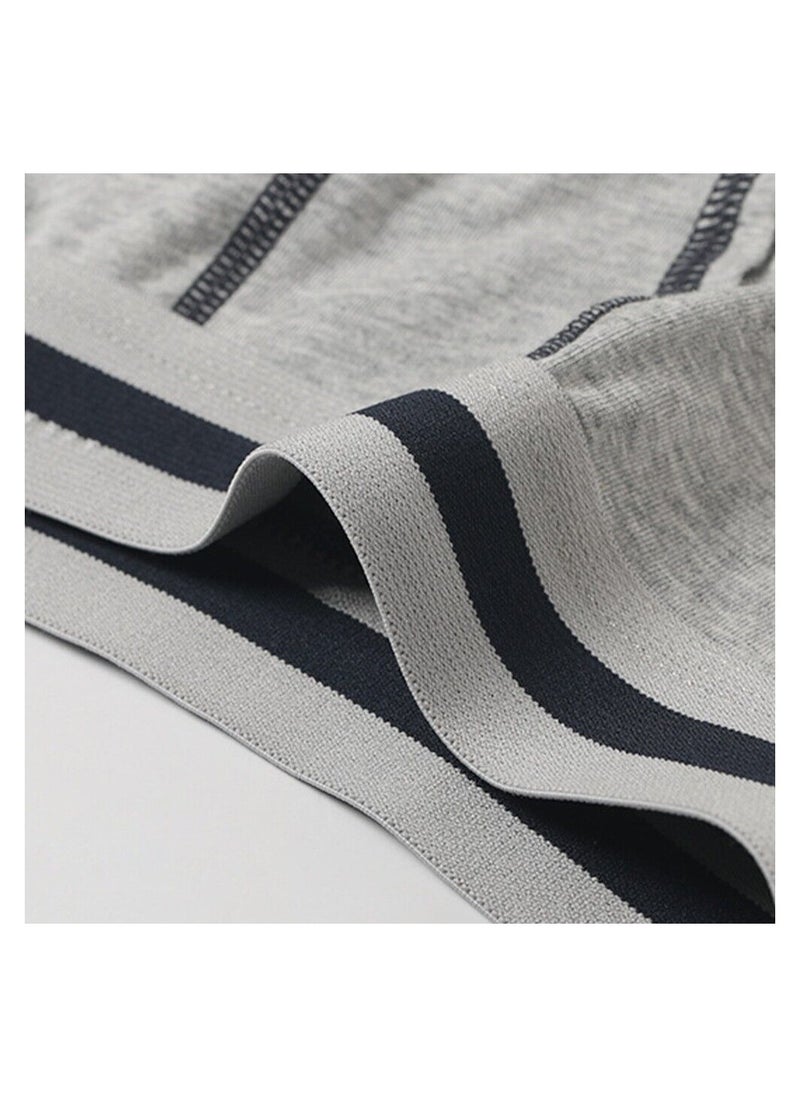 Generic - 3 Pack Stretch Boxer Brief Underwear for Mens Soft Comfy Breathable Classics Cotton Plain Underwear Sport Open Fly Shorts,Long Underwear Mens - Image 1