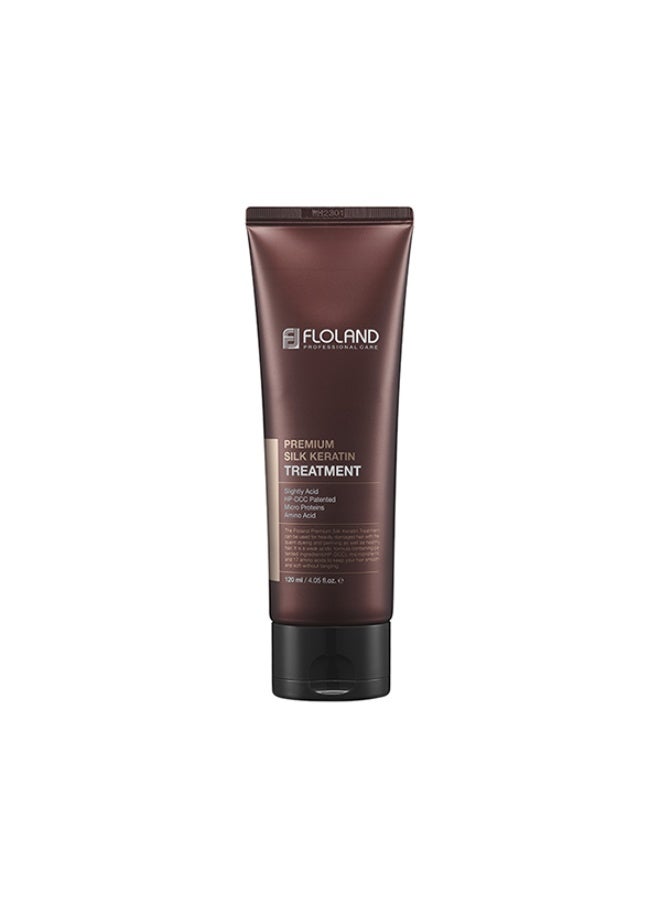 Floland Premium Silk Keratin Treatment 120ml | Instant Hair Smoothing | Repairs & Nourishes Damaged Strands | K-Beauty - Image 1