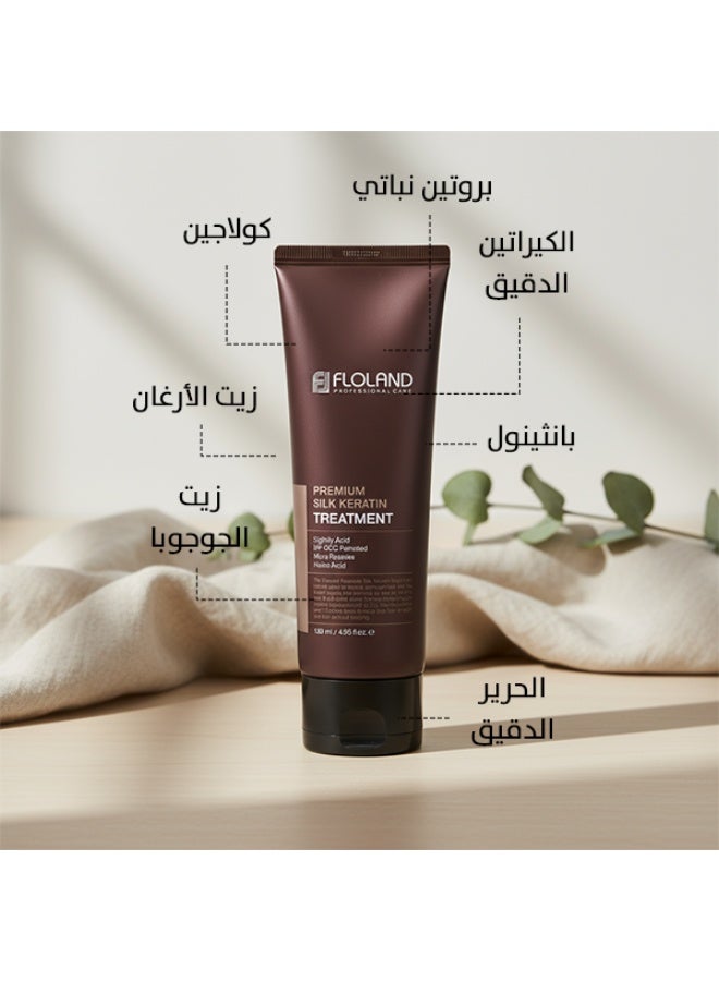Floland Premium Silk Keratin Treatment 120ml | Instant Hair Smoothing | Repairs & Nourishes Damaged Strands | K-Beauty - Image 3