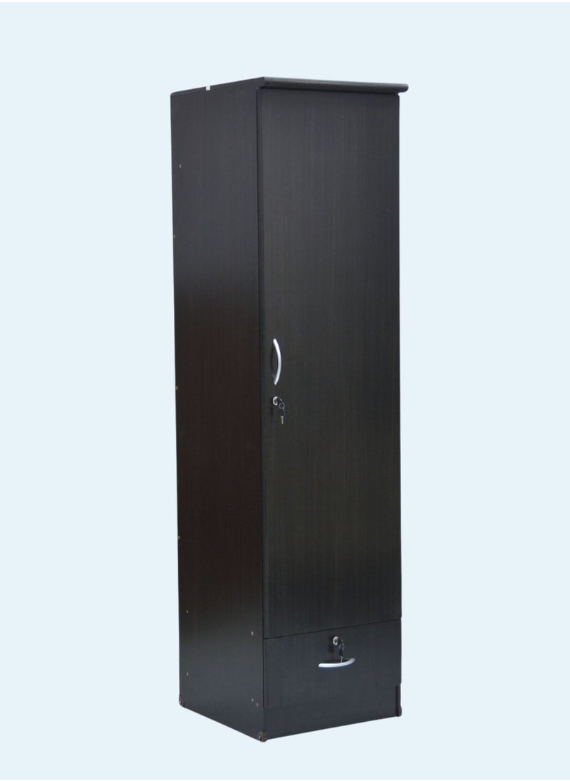 KARNAK Karnak Best 1 Door Wooden Wardrobe Cabinet Cupboard Engineered Wood Perfect Modern Stylish Heavy Duty Color Wenge 611-P  - Image 1