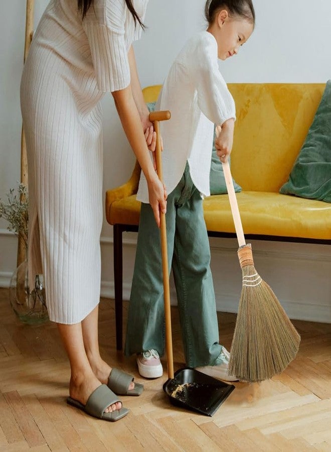 BESTYASH Handmade Soft Straw Broom with Removable Design for Indoor Dust Cleaning Natural Woven Broom for Living Room Bedroom and Kitchen Sweeping - Image 2