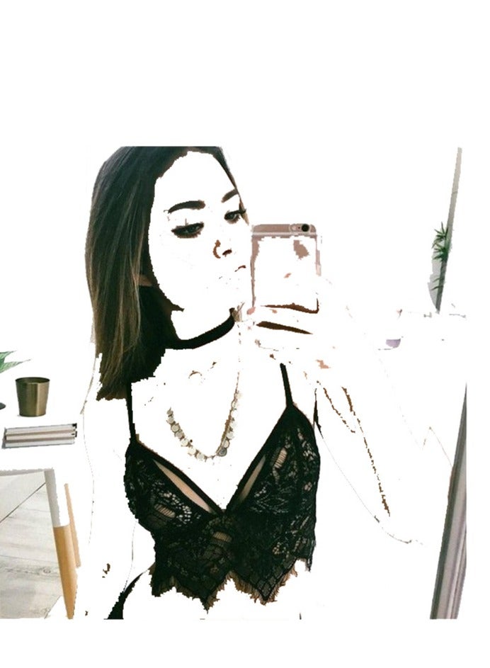 Women Floral Lace V Neck Cami  Trim Bras.  - Image 3