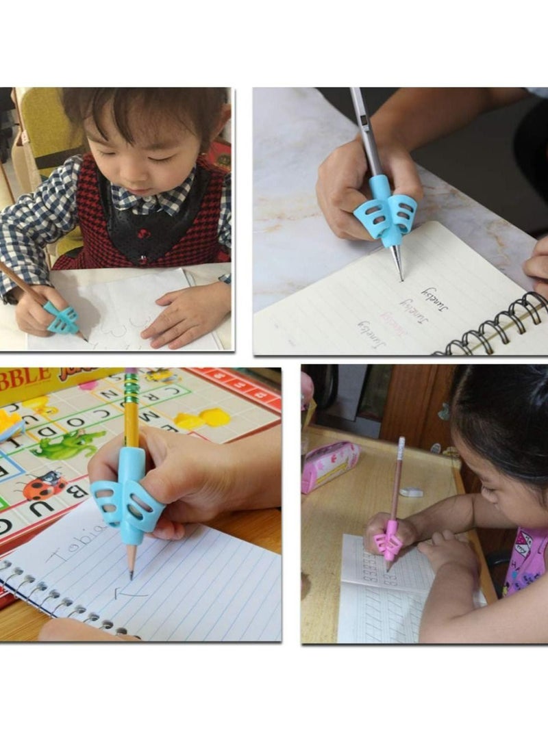 Meiyilan - Pencils Grips 4 Pcs for Kids Handwriting Posture Correction Training Writing AIDS for Kids toddler Preschoolers Students Children Special Needs - Image 1