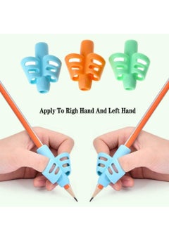 Meiyilan Pencils Grips 4 Pcs for Kids Handwriting Posture Correction Training Writing AIDS for Kids toddler Preschoolers Students Children Special Needs  - Image 5