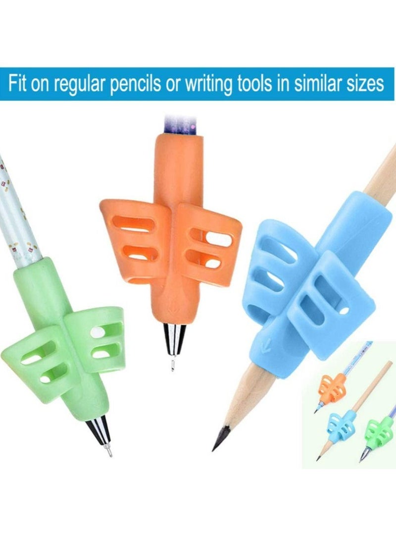 Meiyilan - Pencils Grips 4 Pcs for Kids Handwriting Posture Correction Training Writing AIDS for Kids toddler Preschoolers Students Children Special Needs - Image 1