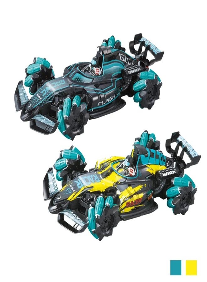 Black Foru Remote Control Smoke Car with Hand Sensor and LED Lights Toys for Kids - Image 2