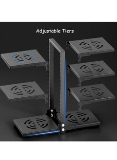 TYCOM Pots and Pans Organizer for Cabinet,Kitchen Organizer and Storage Rack space Saving Stand with Adjustable Dividers 7 Layer Double Sided With Panel Black  - Image 3