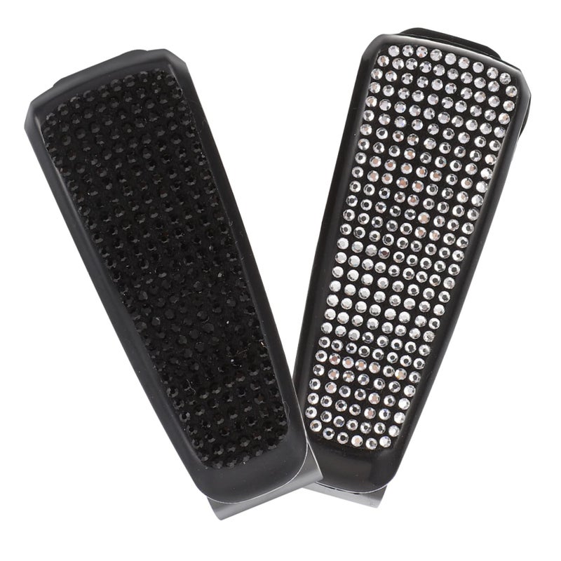 2Pcs Shiny Silver Glasses Clip Frame Holder Sunglasses Accessory Organizer - Image 2