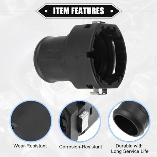 VekAuto Lower Radiator Connector Hose Compatible for Hyundai Tucson 2016-2021, Durable Plastic Black Inner - Image 4