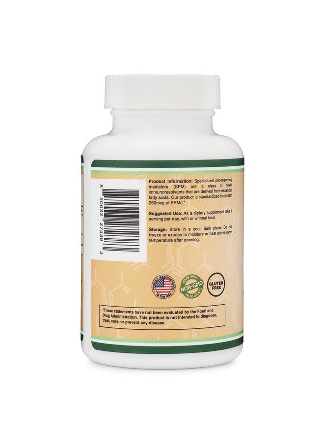 Spm Max Specialized Proresolving Mediators 120 Softgels 500Mg Only Product Standardized And Third Party Tested To Contain Active Spms Check The Supplement Fact Panel By Double Wood