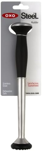 OXO SteeL 9-Inch Muddler with Non-Scratch Nylon Head and Soft Non-Slip Grip - Image 2