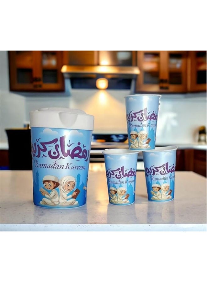 set of three Ramadan-themed pitchers and cups - Image 2