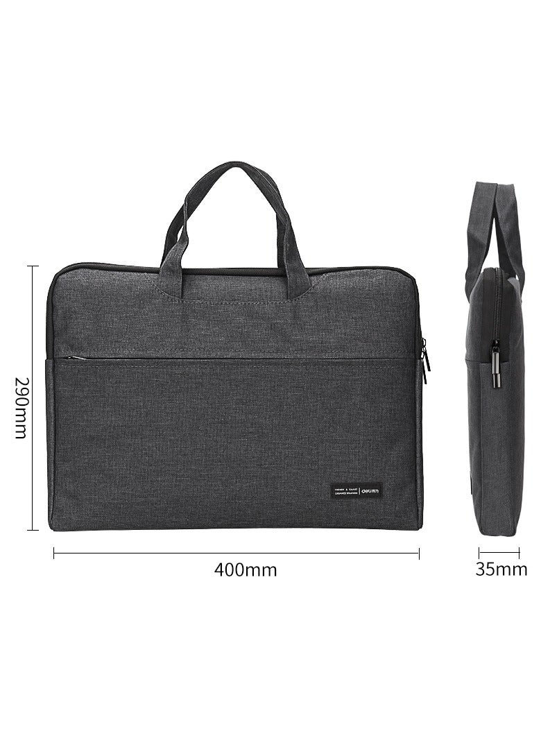Deli Deli 5590-BK Office Briefcase 400×290×35mm, BLACK – Ideal for Work & Travel - Image 2